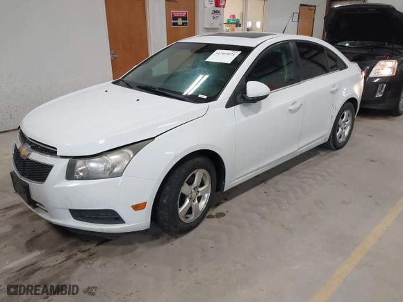 2011 Chevrolet Cruze LT w/2LT with VIN 1G1PG5S99B7202485, listed as a IAAI auction lot 41703824 with 165,842 mi miles. Bid and sale history available at carsss.com. Image 2.