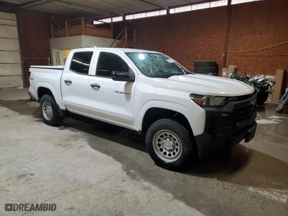 2023 Chevrolet Colorado 4WD Work Truck with VIN 1GCGTBEC2P1205358, listed as a Copart auction lot 47029895 with 31,566 mi miles and Clean Title. Bid and sale history available at carsss.com. Image 4.