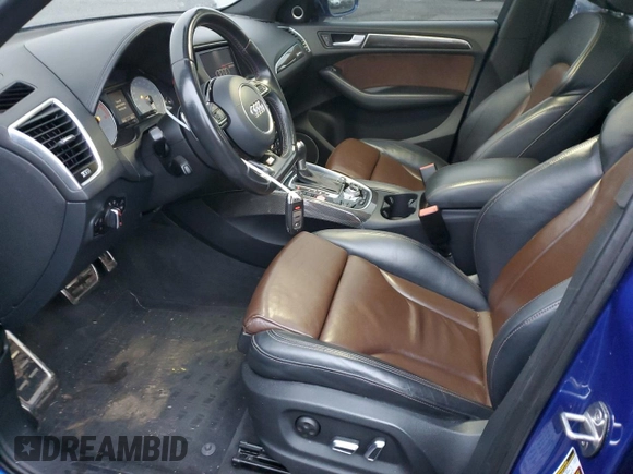 2016 Audi SQ5 Premium Plus with VIN WA1CCAFP5GA022010, listed as a Copart auction lot 83591864 with 93,026 mi miles and Salvage Title. Bid and sale history available at carsss.com. Image 7.