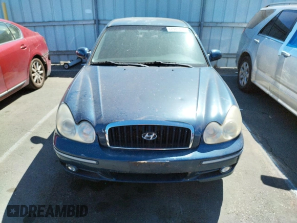 2002 Hyundai Sonata GLS with VIN KMHWF35H12A702457, listed as a Copart auction lot 60985574 with 99,698 mi miles and Salvage Title. Bid and sale history available at carsss.com. Image 5.