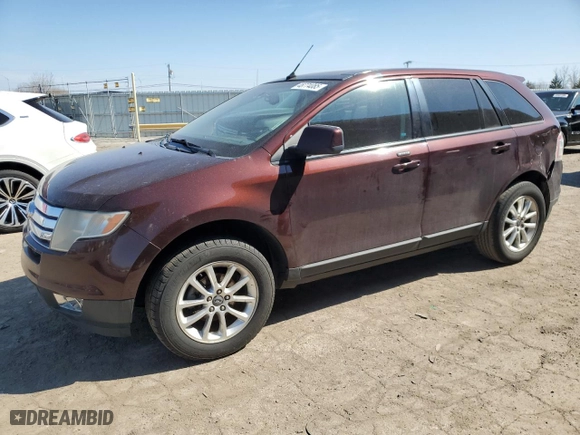 2009 Ford Edge SEL with VIN 2FMDK38C39BA55254, listed as a Copart auction lot 48774085 with 213,312 mi miles and Salvage Title. Bid and sale history available at carsss.com. Image 1.