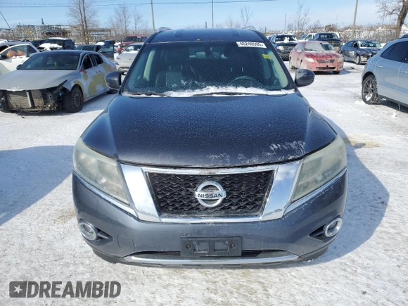 2014 Nissan Pathfinder S z VIN 5N1AR2MM2EC671173, wystawiony jako Copart lot #46240595 z przebiegiem 212 151 mil mil oraz Czysty tytuł • Clean title. Historia ofert i sprzedaży dostępna na DreamBid. Obrazek 5.