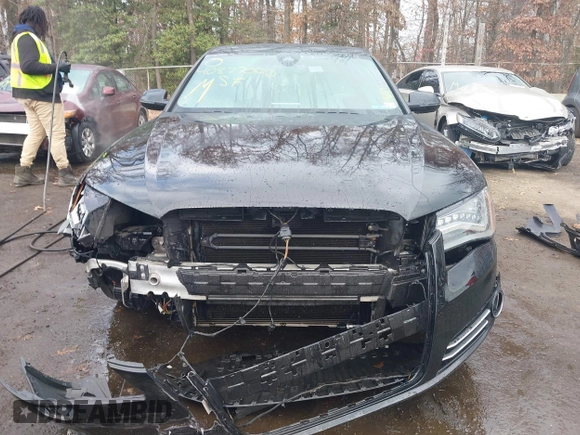 2012 Audi A8 L with VIN WAURVAFD8CN006917, listed as a IAAI auction lot 40877090 with 144,387 mi miles. Bid and sale history available at carsss.com. Image 12.