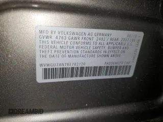 2011 Volkswagen CC Executive 4Motion with VIN WVWGU7AN7BE702120, listed as a Copart auction lot 78808094 with 123,030 mi miles and Salvage Title. Bid and sale history available at carsss.com. Image 14.