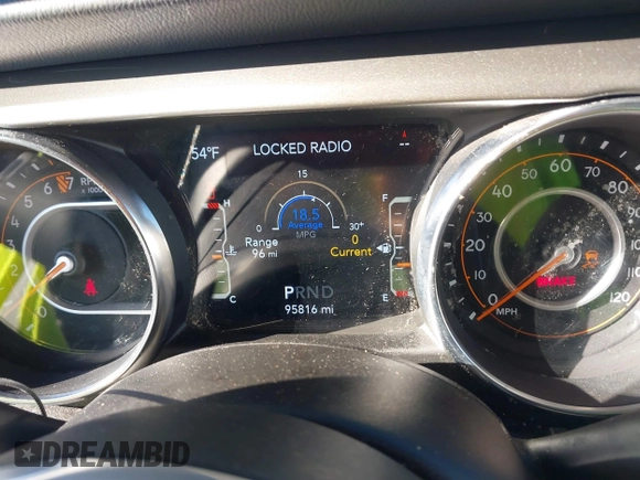 2021 Jeep Gladiator Overland with VIN 1C6HJTFG0ML507773, listed as a IAAI auction lot 41617970 with 95,816 mi miles and . Bid and sale history available at DreamBid. Image 7.