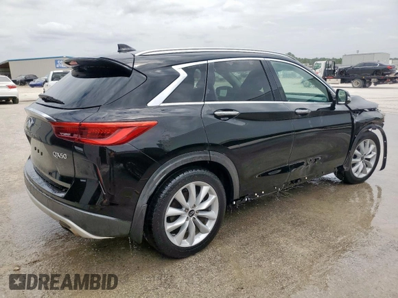 2019 Infiniti QX50 Essential with VIN 3PCAJ5M39KF115669, listed as a Copart auction lot 65276265 with 65,261 mi miles and Salvage title. Bid and sale history available at DreamBid. Image 3.