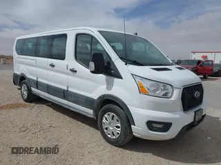 2021 Ford Transit Passenger XL with VIN 1FBAX2Y87MKA31685, listed as a IAAI auction lot 41789163 with 116,098 mi miles. Bid and sale history available at carsss.com. Image 1.