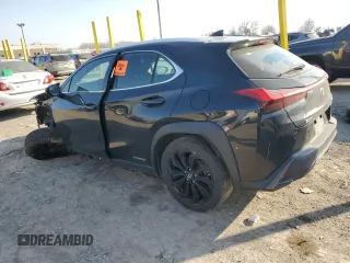 2021 Lexus UX with VIN JTHR9JBH4M2053802, listed as a Copart auction lot 48591765 with 46,150 mi miles and Salvage Title. Bid and sale history available at carsss.com. Image 2.