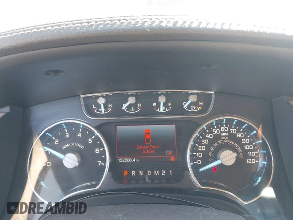 2012 Ford F-150 XL with VIN 1FTFW1CF3CFC38487, listed as a IAAI auction lot 41876290 with 152,508 mi miles. Bid and sale history available at carsss.com. Image 7.