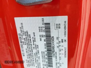 2020 Ford Mustang EcoBoost с VIN 1FATP8UH0L5145026, выставлен на аукционе Copart как лот 56634965 с пробегом 30 699 миль миль и Списание • Salvage title. История ставок и продаж доступна на DreamBid. Изображение 12.