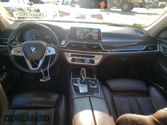 2017 BMW 7 Series 740i xDrive with VIN WBA7E4C58HGU99127, listed as a Copart auction lot 70320002 with 62,489 mi miles. Bid and sale history available at carsss.com. Image 8.