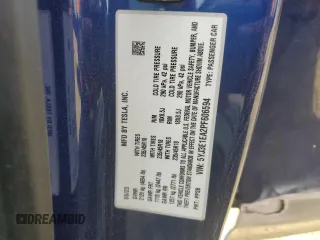 2023 Tesla Model 3 с VIN 5YJ3E1EA2PF606594, выставлен на аукционе Copart как лот 57288255 с пробегом 27 848 миль миль и Списание • Salvage title. История ставок и продаж доступна на DreamBid. Изображение 12.