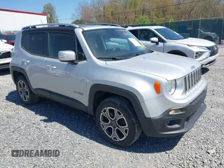 2016 Jeep Renegade Limited with VIN ZACCJBDT2GPD20595, listed as a IAAI auction lot 42122972 with 109,948 mi miles and . Bid and sale history available at DreamBid. Image 1.