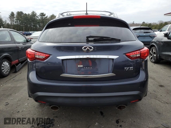 2009 Infiniti FX with VIN JNRAS18W99M152572, listed as a Copart auction lot 46334185 with 204,396 mi miles and Salvage title. Bid and sale history available at DreamBid. Image 6.