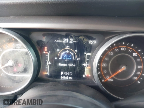 2020 Jeep Wrangler Unlimited Willys z VIN 1C4HJXDM1LW290451, wystawiony jako IAAI lot #42586990 z przebiegiem 64 163 mil mil oraz . Historia ofert i sprzedaży dostępna na DreamBid. Obrazek 7.