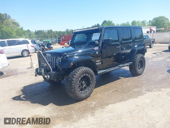 2017 Jeep Wrangler Unlimited Sahara with VIN 1C4BJWEG4HL637482, listed as a IAAI auction lot 41951349 with 76,030 mi miles. Bid and sale history available at carsss.com. Image 18.