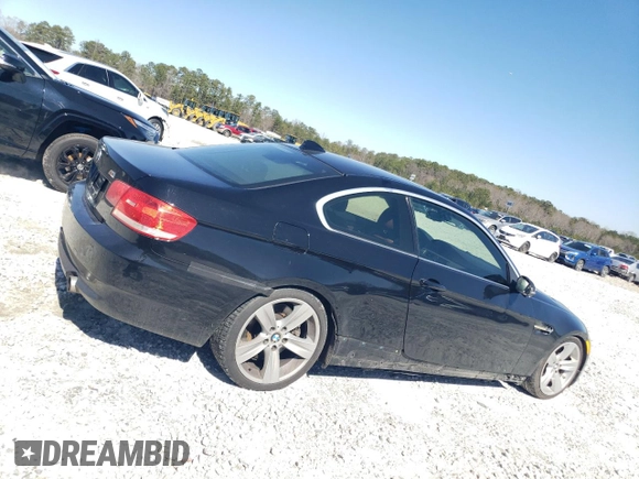 2007 BMW 3 Series 335i with VIN WBAWB73567P032342, listed as a Copart auction lot 45373325 with 177,809 mi miles and Salvage Title. Bid and sale history available at carsss.com. Image 3.