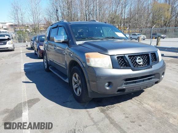 2009 Nissan Armada SE z VIN 5N1BA08D89N601178, wystawiony jako IAAI lot #41854346 z przebiegiem 228 637 mil mil oraz . Historia ofert i sprzedaży dostępna na DreamBid. Obrazek 1.