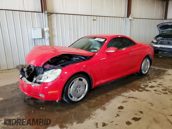2003 Lexus SC 430 with VIN JTHFN48Y530035763, listed as a Copart auction lot 45680075 with 144,790 mi miles and Salvage Title. Bid and sale history available at DreamBid. Image 1.