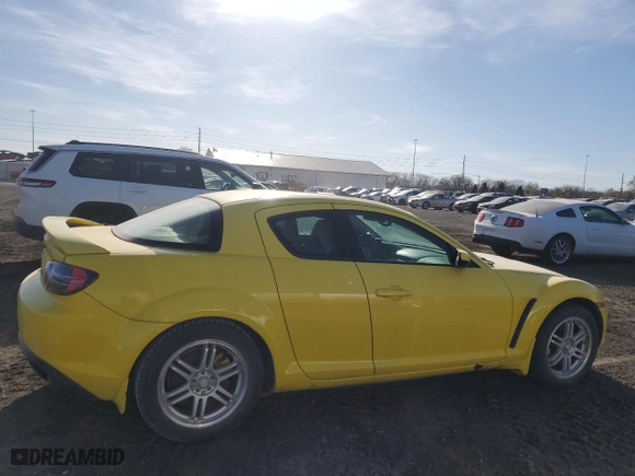 2004 Mazda RX-8 with VIN JM1FE173140109977, listed as a Copart auction lot 48689145 with 96,086 mi miles and Clean Title. Bid and sale history available at carsss.com. Image 3.