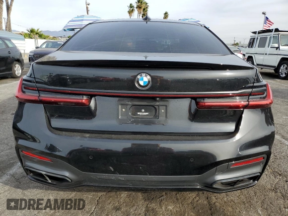 2021 BMW 7 Series 740i with VIN WBA7T2C01MCF51202, listed as a Copart auction lot 84522934 with Not provided miles and Salvage title. Bid and sale history available at DreamBid. Image 6.