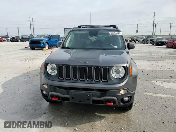 2018 Jeep Renegade Trailhawk z VIN ZACCJBCB1JPJ02192, wystawiony jako Copart lot #56064425 z przebiegiem 75 701 mil mil oraz Szkoda całkowita • Salvage title. Historia ofert i sprzedaży dostępna na DreamBid. Obrazek 15.