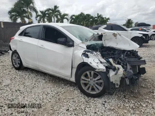 2013 Hyundai Elantra GT with VIN KMHD35LE7DU026988, listed as a Copart auction lot 72933624 with 0 mi miles and Salvage Title. Bid and sale history available at carsss.com. Image 4.