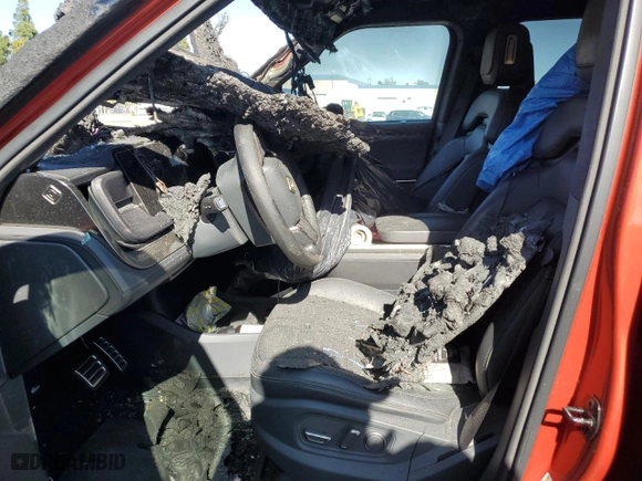 2023 Rivian R1T Adventure with VIN 7FCTGAAA0PN024599, listed as a Copart auction lot 50269955 with 0 mi miles and Salvage Title. Bid and sale history available at carsss.com. Image 7.