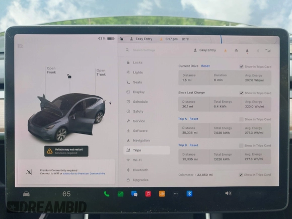 2021 Tesla Model Y Long Range z VIN 5YJYGDEE6MF070068, wystawiony jako IAAI lot #42224634 z przebiegiem 33 850 mil mil oraz . Historia ofert i sprzedaży dostępna na DreamBid. Obrazek 7.