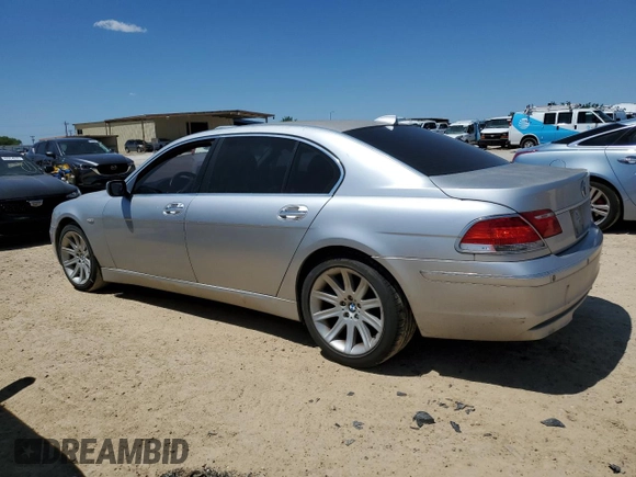 2006 BMW 7 Series 750Li z VIN WBAHN83576DT36432, wystawiony jako Copart lot #52169945 z przebiegiem 157 781 mil mil oraz Czysty tytuł • Clean title. Historia ofert i sprzedaży dostępna na DreamBid. Obrazek 2.