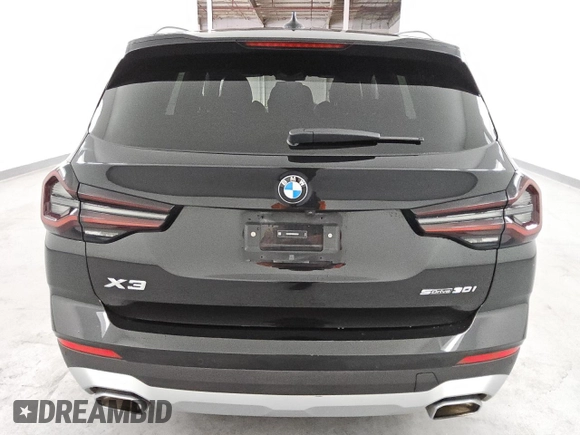 2024 BMW X3 sDrive30i with VIN 5UX43DP00R9V06246, listed as a Copart auction lot 52829265 with 42,320 mi miles and Clean Title. Bid and sale history available at DreamBid. Image 6.