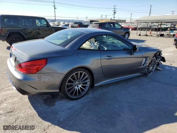 2019 Mercedes-Benz SL-Class SL 550 with VIN WDDJK7DAXKF055166, listed as a Copart auction lot 82319004 with 61,282 mi miles and Salvage Title. Bid and sale history available at carsss.com. Image 3.