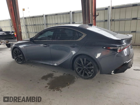 2024 Lexus IS 350 F Sport with VIN JTHBZ1B24R5076452, listed as a Copart auction lot 52170415 with 15,232 mi miles and Salvage title. Bid and sale history available at DreamBid. Image 2.