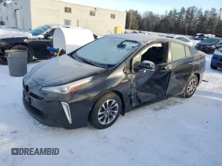 2022 Toyota Prius L Eco with VIN JTDKAMFU5N3156225, listed as a Copart auction lot 87742975 with 221,685 mi miles and Salvage title. Bid and sale history available at DreamBid. Image 1.