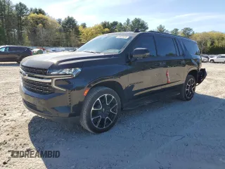 2021 Chevrolet Suburban RST with VIN 1GNSCEKD5MR335499, listed as a Copart auction lot 54932675 with 147,185 mi miles and Salvage title. Bid and sale history available at DreamBid. Image 1.