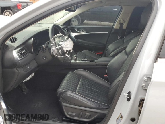 2022 Genesis G70 2.0T with VIN KMTG34TA2NU088116, listed as a Copart auction lot 85489634 with 83,335 mi miles and Clean Title. Bid and sale history available at DreamBid. Image 7.