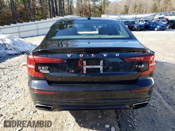 2019 Volvo S60 R-Design with VIN 7JRA22TM9KG013415, listed as a Copart auction lot 38141104 with 59,318 mi miles. Bid and sale history available at carsss.com. Image 6.