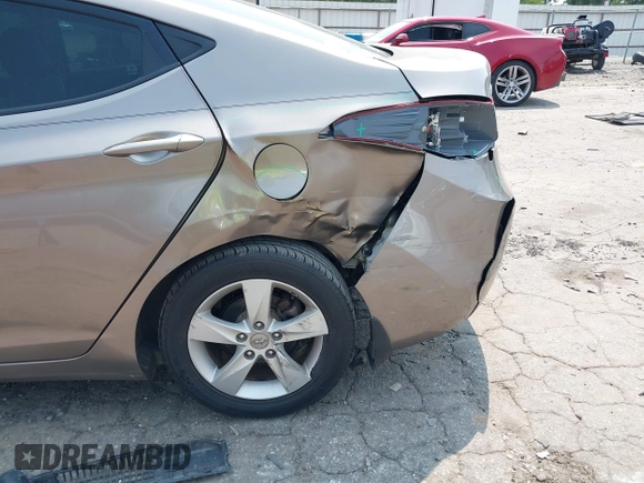 2013 Hyundai Elantra GLS with VIN 5NPDH4AE9DH441145, listed as a IAAI auction lot 42348156 with 111,049 mi miles and . Bid and sale history available at DreamBid. Image 6.