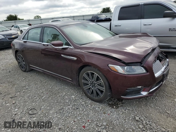 2017 Lincoln Continental Reserve with VIN 1LN6L9RP6H5602840, listed as a Copart auction lot 65037154 with 109,145 mi miles and Salvage Title. Bid and sale history available at carsss.com. Image 4.