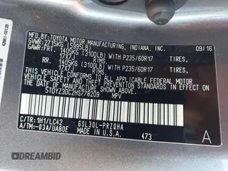 2017 Toyota Sienna XLE Auto Access Seat with VIN 5TDYZ3DC2HS778209, listed as a IAAI auction lot 42225530 with 164,524 mi miles and . Bid and sale history available at DreamBid. Image 9.
