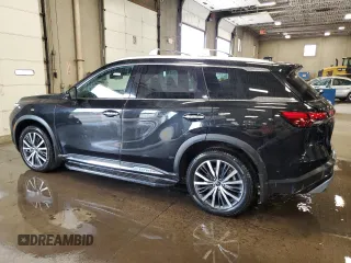 2023 Infiniti QX60 Sensory with VIN 5N1DL1GSXPC353775, listed as a Copart auction lot 63658175 with 24,658 mi miles and Salvage title. Bid and sale history available at DreamBid. Image 2.