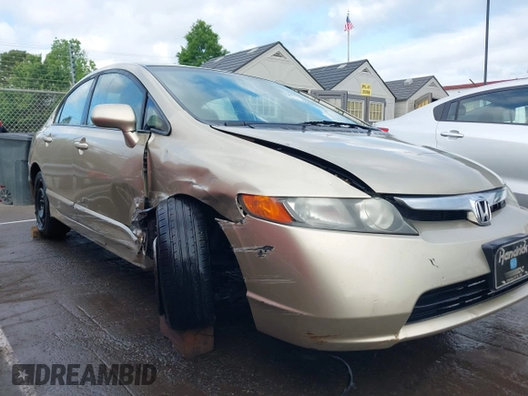 2008 Honda Civic LX with VIN 1HGFA16518L099505, listed as a IAAI auction lot 42138877 with 245,046 mi miles and . Bid and sale history available at DreamBid. Image 6.