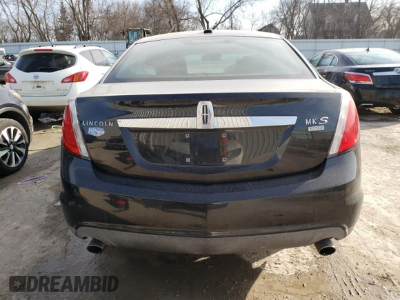 2009 Lincoln MKS with VIN 1LNHM94R69G621456, listed as a Copart auction lot 46830445 with 161,656 mi miles and Salvage Title. Bid and sale history available at carsss.com. Image 6.