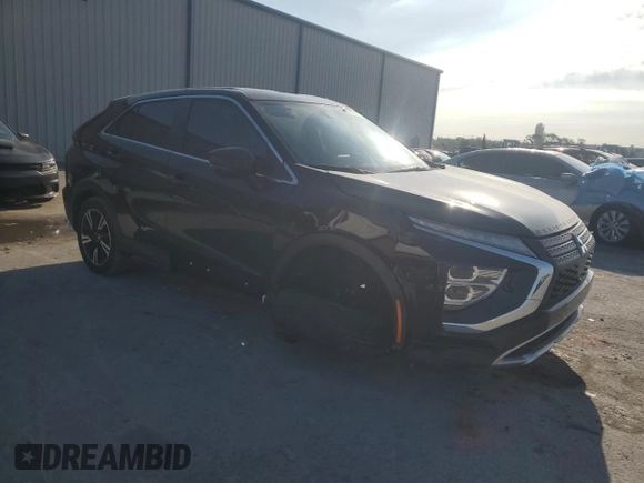 2024 Mitsubishi Eclipse Cross SE with VIN JA4ATWAA7RZ032601, listed as a Copart auction lot 53124085 with 6,467 mi miles and Salvage title. Bid and sale history available at DreamBid. Image 4.