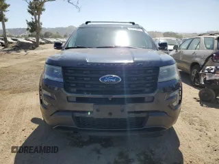 2017 Ford Explorer Sport with VIN 1FM5K8GT0HGD04698, listed as a Copart auction lot 61005485 with 156,651 mi miles and Salvage title. Bid and sale history available at DreamBid. Image 5.