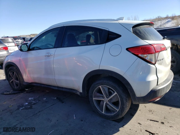 2022 Honda HR-V EX-L with VIN 3CZRU6H7XNM701160, listed as a Copart auction lot 42399715 with 36,819 mi miles and Salvage Title. Bid and sale history available at carsss.com. Image 2.
