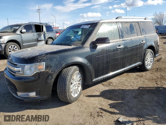 2015 Ford Flex SEL with VIN 2FMHK6C85FBA21138, listed as a Copart auction lot 50011725 with 115,897 mi miles and Salvage Title. Bid and sale history available at carsss.com. Image 1.