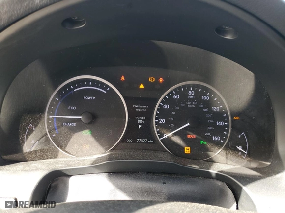 2015 Lexus ES 300h Hybrid with VIN JTHBW1GG9F2093712, listed as a Copart auction lot 38502273 with 77,527 mi miles. Bid and sale history available at carsss.com. Image 9.