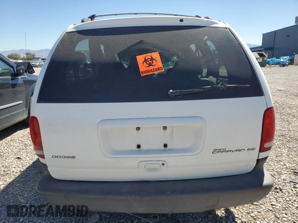 2000 Dodge Caravan SE with VIN 1B4GP44R8YB749846, listed as a Copart auction lot 67656204 with Not Provided miles and Non Repairable. Bid and sale history available at carsss.com. Image 6.