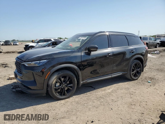 2023 Infiniti QX60 Luxe с VIN 5N1DL1FR9PC361042, выставлен на аукционе Copart как лот 52541345 с пробегом 34 649 миль миль и Списание • Salvage title. История ставок и продаж доступна на DreamBid. Изображение 1.